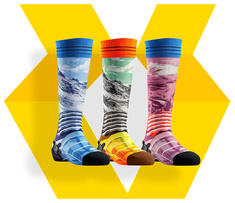 Imagen de Calcetines con logo de fondo
